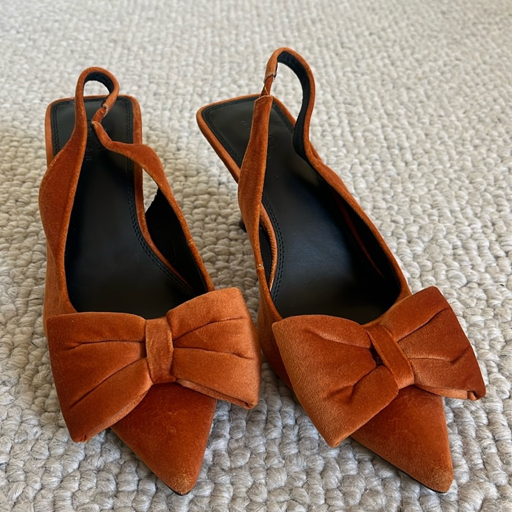 ASOS   Elect bow slingback kitten heel 7.5